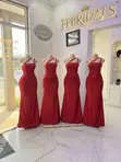 Red Bridesmaids Dresses for Hire - 4