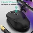 Rechargeable Wireless Mouse - 2.4G Bluetooth, Silent Click, USB-C - 2