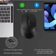 Rechargeable Wireless Mouse - 2.4G Bluetooth, Silent Click, USB-C - 5