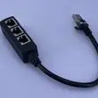 1-to-3 RJ45 Ethernet Splitter Adapter for Cat8/Cat7 Cables - 3