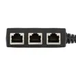1-to-3 RJ45 Ethernet Splitter Adapter for Cat8/Cat7 Cables - 5
