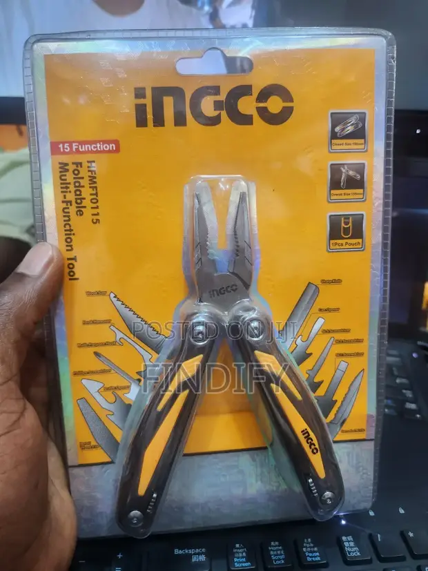 15-Function Foldable Multi-Tool Stainless Steel - 1