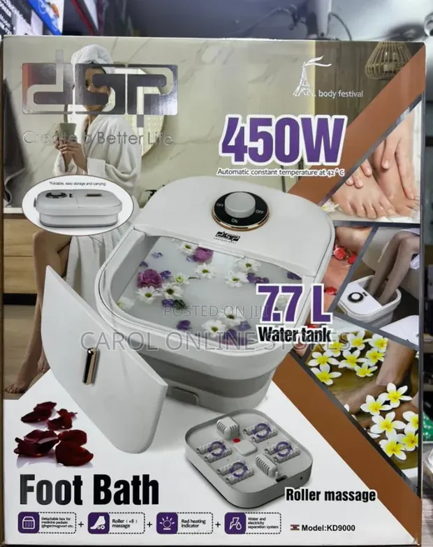 DSP 450W 7.7L Foldable Foot Bath Massager - 1