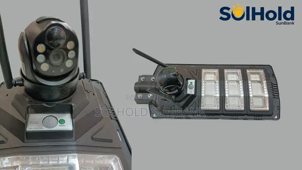 Solar Security Camera with Light & Speaker - 1