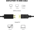 DP to HDTV Cable 1.8M Full HD 1080P Adapter - 2