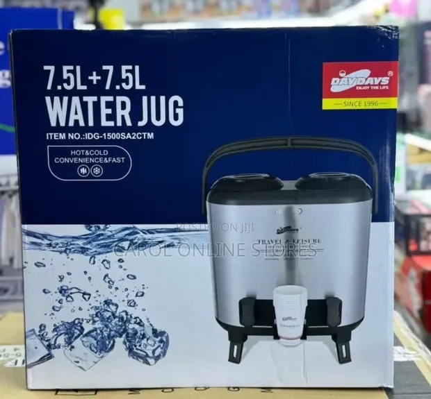 DayDays Twin 7.7L + 7.7L Hot and Cold Travel Flask/Jug - 1