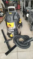 UK Used Titan Stainless Steel Wet-Dry Industrial Vacuum Cleaner, 1400W - 1