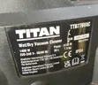 UK Used Titan Stainless Steel Wet-Dry Industrial Vacuum Cleaner, 1400W - 4