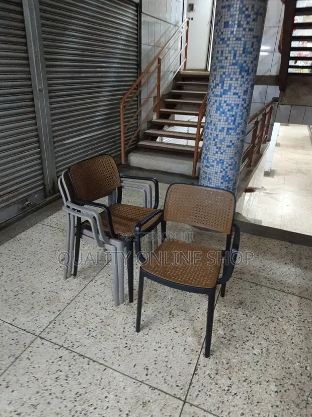 Brand New Plastic Garden Chairs (Set of 4) - 1