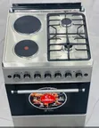 SPJ 60x60 Cooker: 2 Gas Burners + 2 Hot Plates + Electric Oven - 1