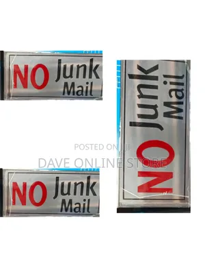 "No Junk Mail" Engraved Sign