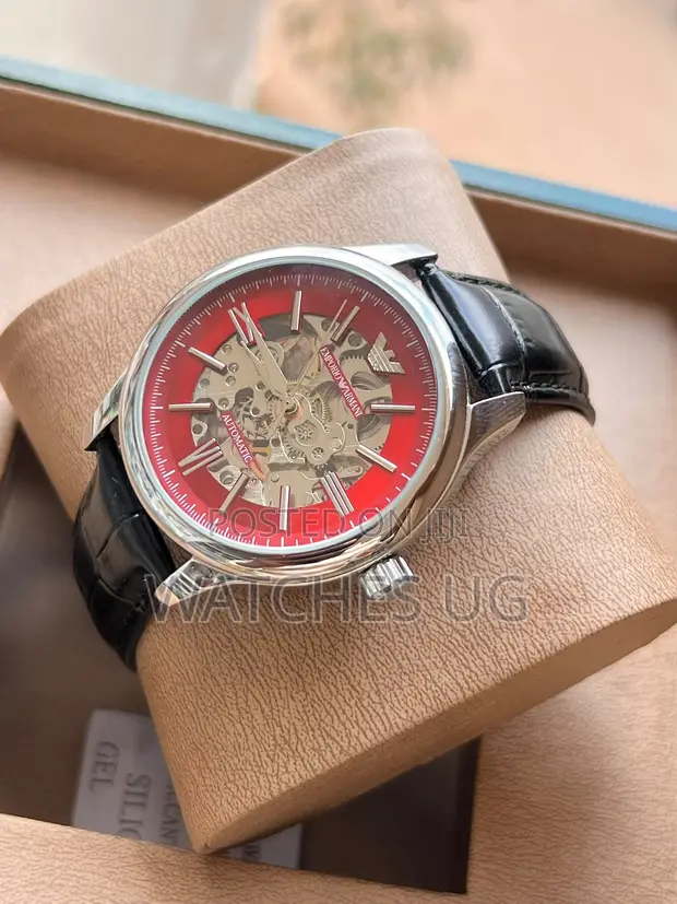 Emporio Armani Mechanical Watch - Red Dial - 1