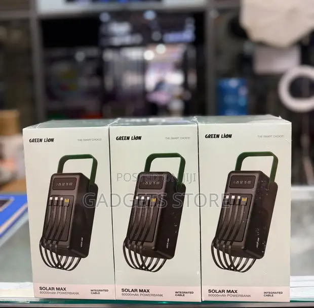 Green Lion Solar Max 80000mAh Power Bank - 1