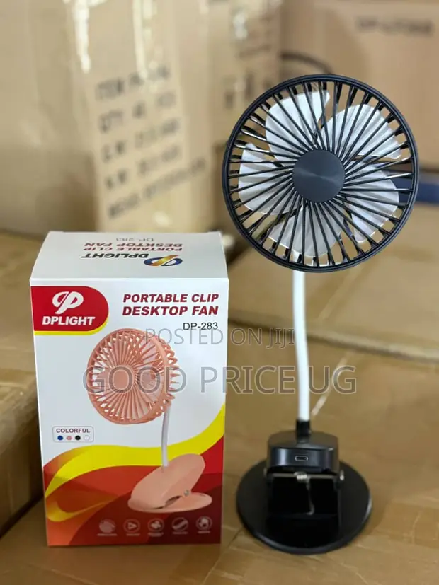 DPLIGHT Portable Clip Desktop Fan - 1