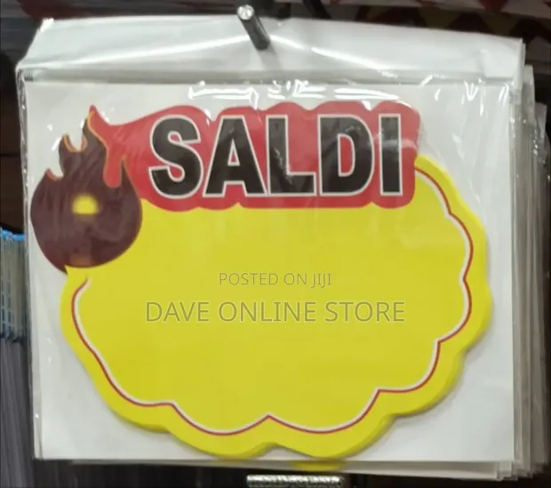 Starburst Price Tag/Sign - "SALDI" (Sales) - 1