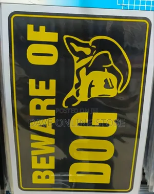 "Beware of Dog" Warning Sign Sticker