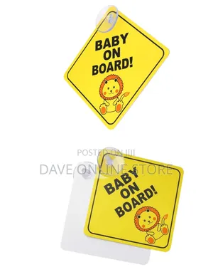 "Baby on Board" Car Warning Signs (5-Pack)