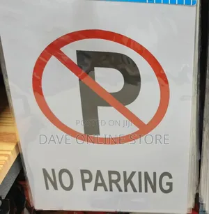 Acrylic No Parking Warning Sign
