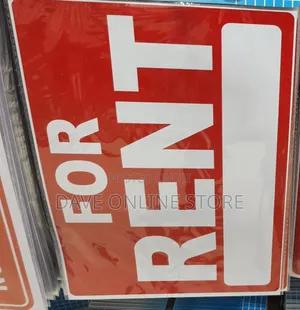 "For Rent" Sign or Sticker