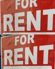 "For Rent" Sign or Sticker - 2