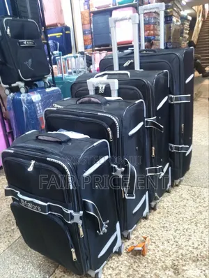 Original Cloth Suitcase - Full Set 4pcs (Black)