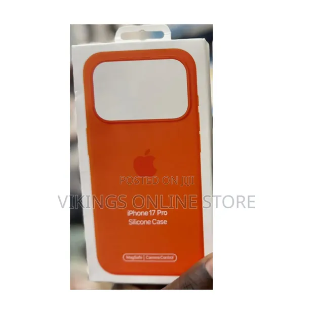 Orange Silicone Cases for iPhone 17 Pro - 1