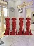 Orange Long Bridesmaids Dresses for Hire - 4