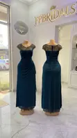 Evening Gold Dresses for Hire - 1