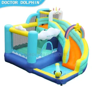 2-in-1 Kids Inflatable Bouncing Castle with Slides