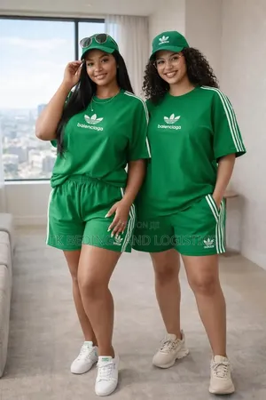 Adidas x Balenciaga Oversized T-Shirt & Shorts Set