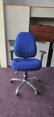 Refurbished Blue Adjustable Office Chair - 1