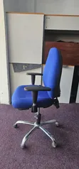 Refurbished Blue Adjustable Office Chair - 3