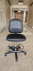 Armless Leather Adjustable Counter Chair - 2