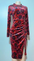 AKT Clothing Velvet Short Dress - Multicolor, Size L - 2
