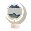 Moving Sand Art Table Lamp - 3D Moon Night Light - 3