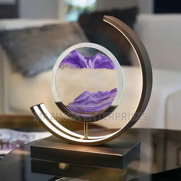 Moving Sand Art Picture with LED - 360° Rotation - 1
