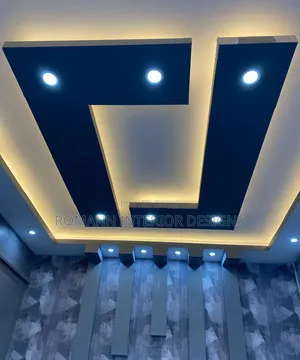 Gypsum Ceiling Design with Electrical Installation