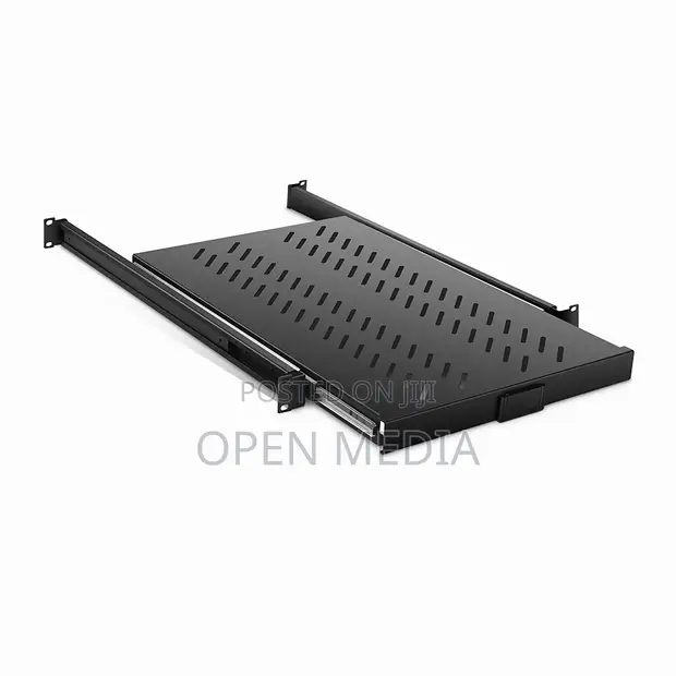 1U Adjustable Sliding Server Rack Shelf (650mm-950mm) - 1