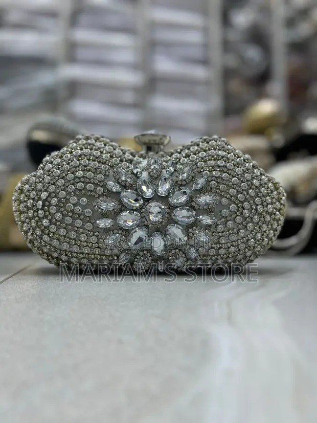Rhinestone Clutch with Eye-Catching Crystals - 1