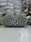 Rhinestone Clutch with Eye-Catching Crystals - 1