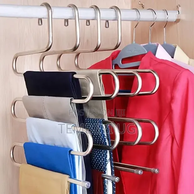 5-in-1 S-Shaped Pants Hangers - 1
