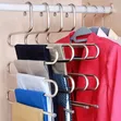 5-in-1 S-Shaped Pants Hangers - 1