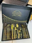24-Piece Mirror-Polished Gold Cutlery Set (Service for 6) - 3