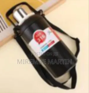 Premium Insulated Stainless Steel Travel Bottle with Carry Strap