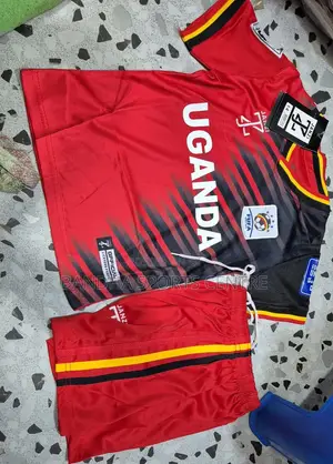 Brand New Adidas Red Cotton Jersey for Uganda Crane