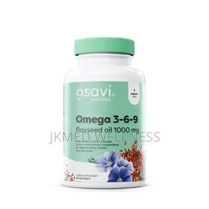 Osavi Omega 3-6-9 Flaxseed Oil 1000mg (60 Capsules)