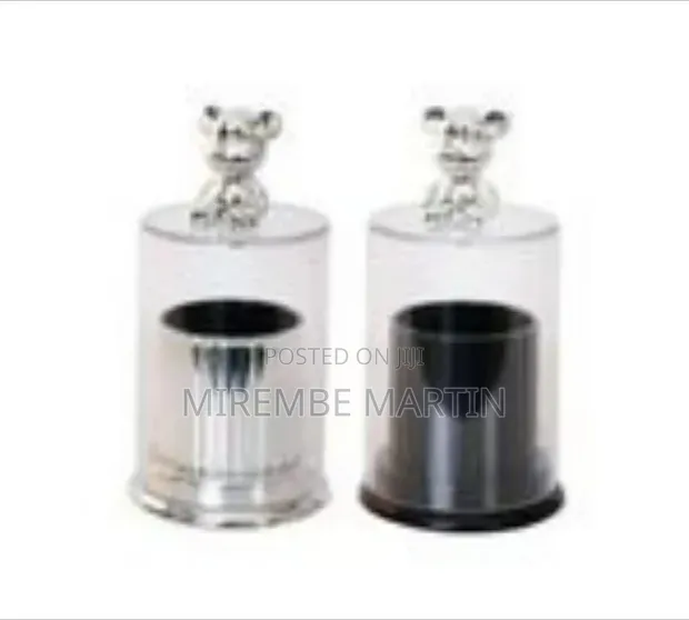 Decorative Toothpick Dispenser with Bear Figurine - 1
