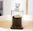 Decorative Toothpick Dispenser with Bear Figurine - 2