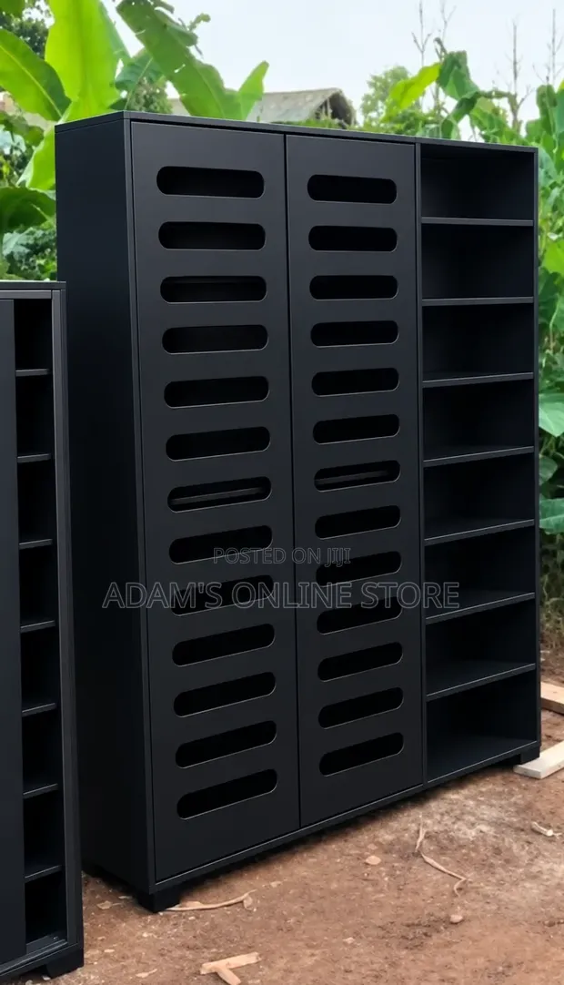 Black Shoe Rack 4ft x 6ft - 1