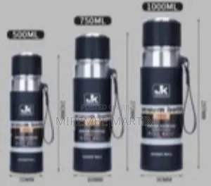 GE Vacuum Insulated Double Wall Stainless Steel Beverage Bottle, 1000ml